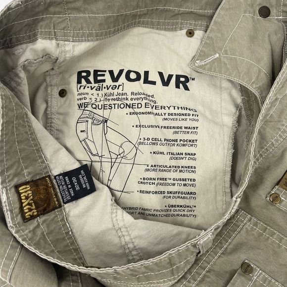 Kuhl Men's Green High Rise Crag Series 3-D Phone Pocket Denim Pants Size 32X30 - Picture 7 of 8